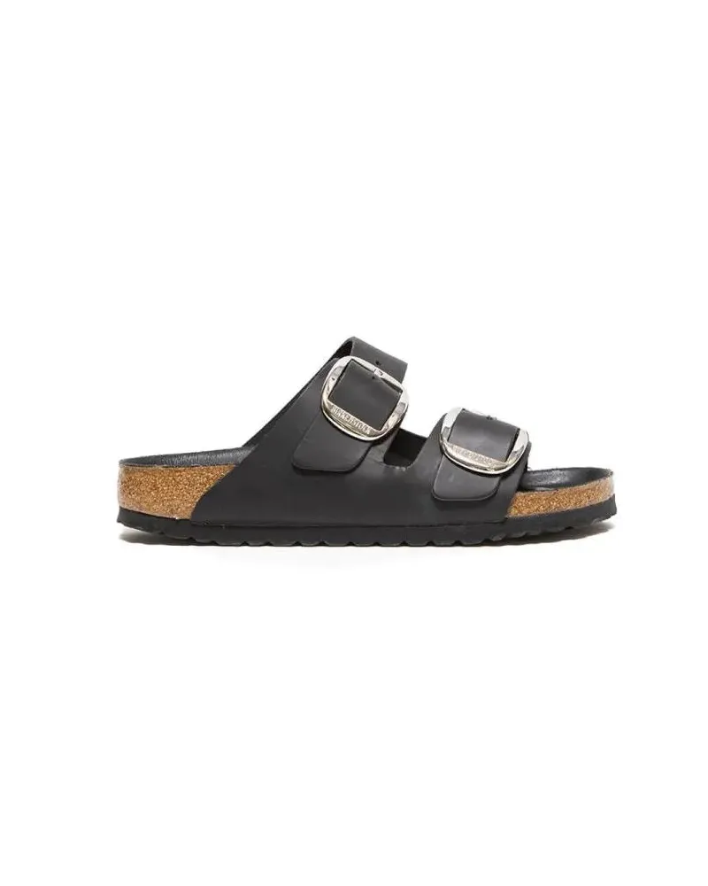 Birkenstock Sandalen Arizona Sandal In Black Leather grau Grau