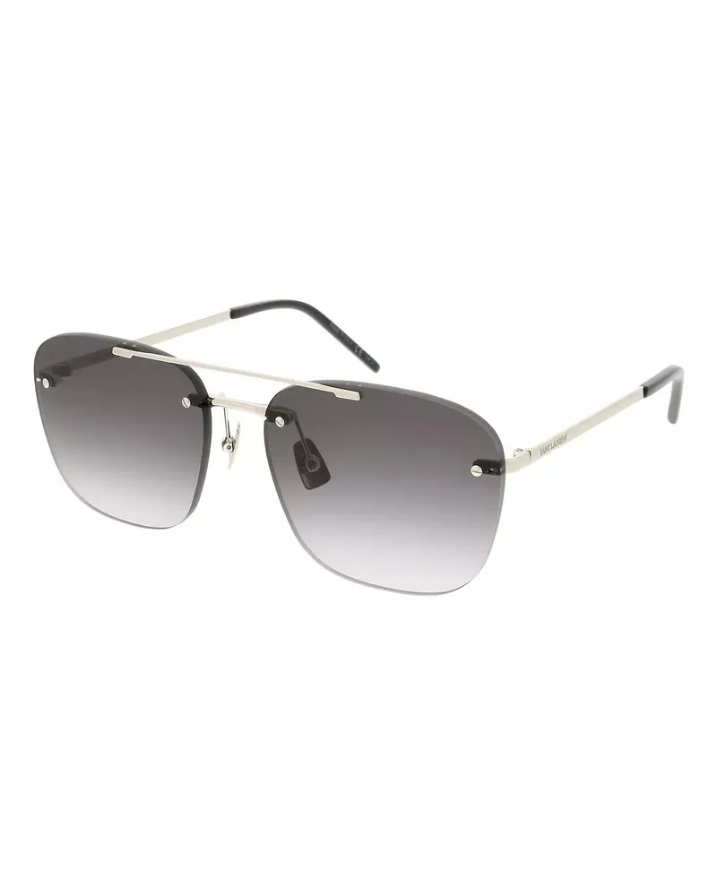 Saint Laurent Sonnenbrillen SL 309 RIMLESS-002 58 Sunglass Unisex Metal Silber