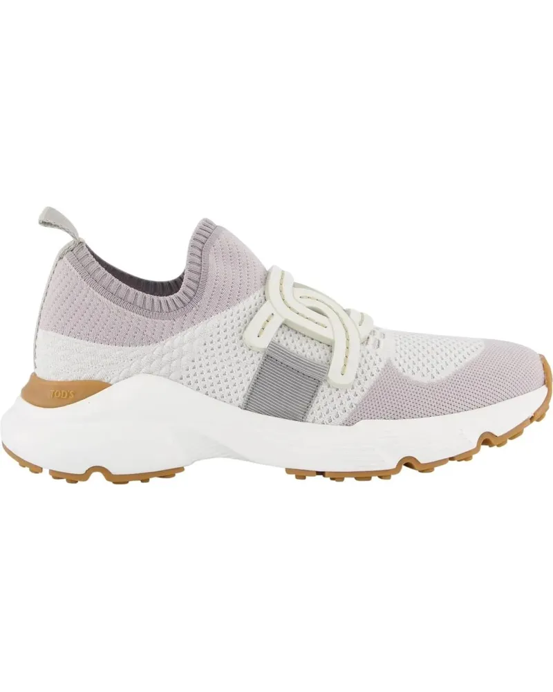 TOD'S Low-Top Sneaker Dames Kate Sneaker Grijs/Wit weiß Weiß