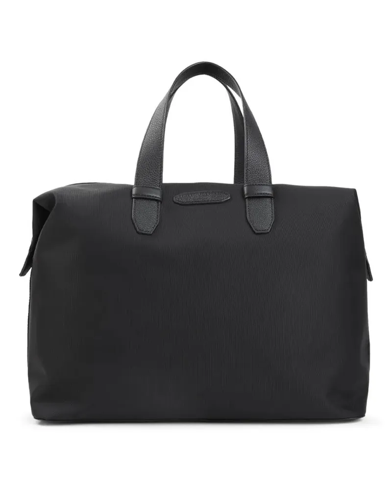 Brioni Hobo Bags Weekend Black Polyamide Shoulder Bag schwarz Schwarz