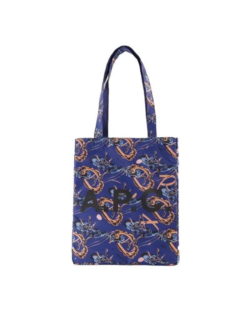A.P.C. Shopper & Totes Lou Reversible Shopper Bag - Synthetic - Blue blau Blau
