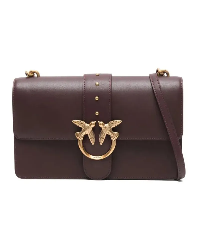 Pinko Hobo Bags Love Leather Crossbody Bag rot Rot