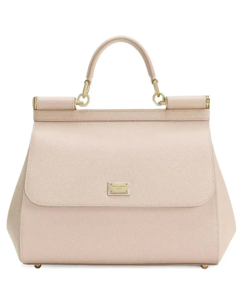 Dolce & Gabbana Hobo Bags "Sicily" Large Hand Bag beige Beige