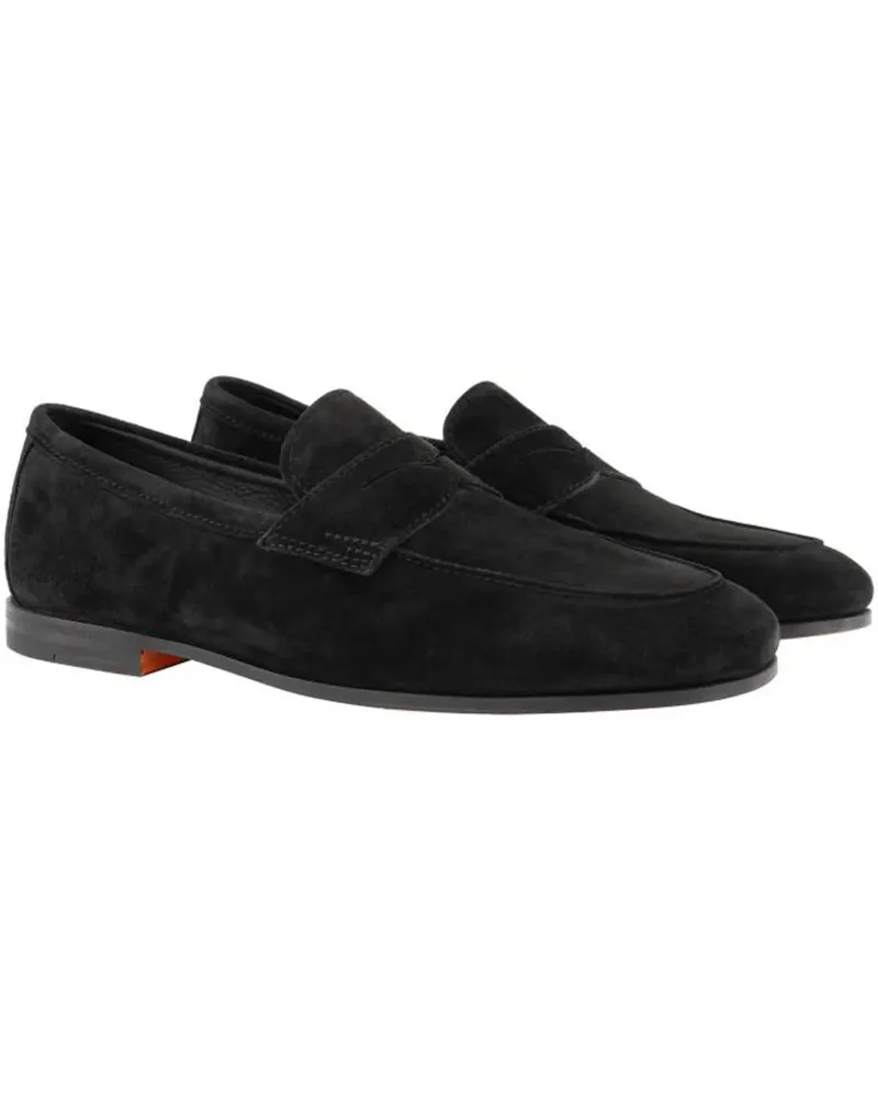 Santoni Carlos Loafer schwarz Schwarz