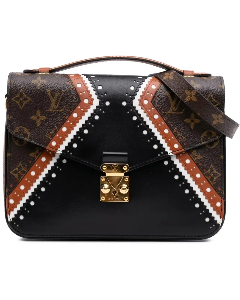 Louis Vuitton Hobo Bags 2017 Monogram Brogue Pochette Metis braun Braun