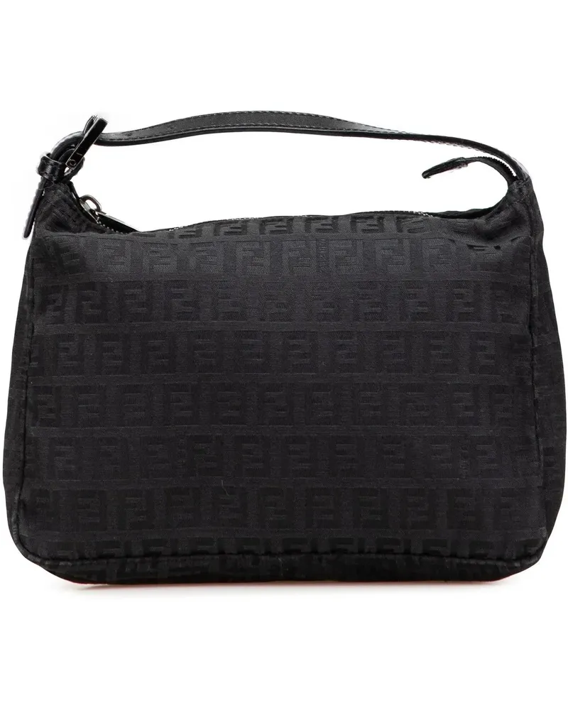 Fendi Crossbody Bags Zucchino Canvas Handbag schwarz Schwarz