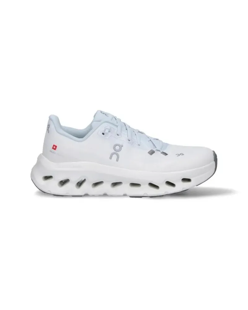ON Low-Top Sneaker White Sneakers With Blue Details And Logo Embroide weiß Weiß