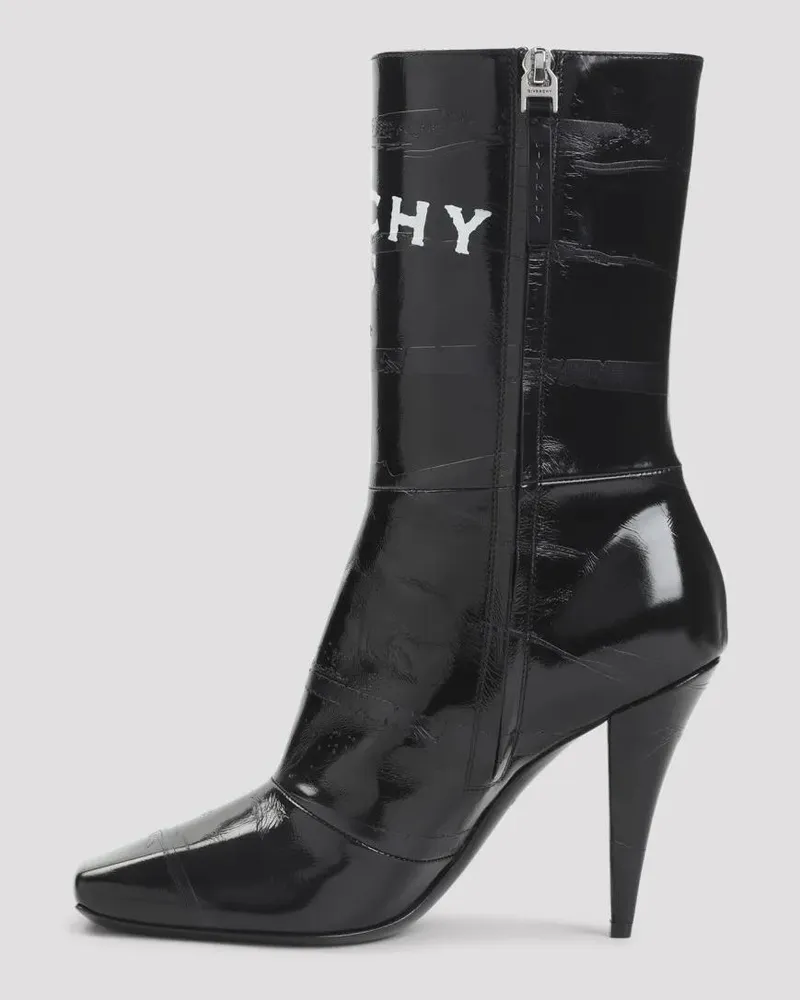 Givenchy Stiefel Ankle Boots With Glossy Finish schwarz Schwarz