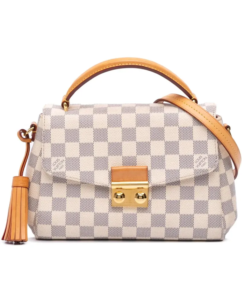 Louis Vuitton Hobo Bags Damier Azur Croisette weiß Weiß