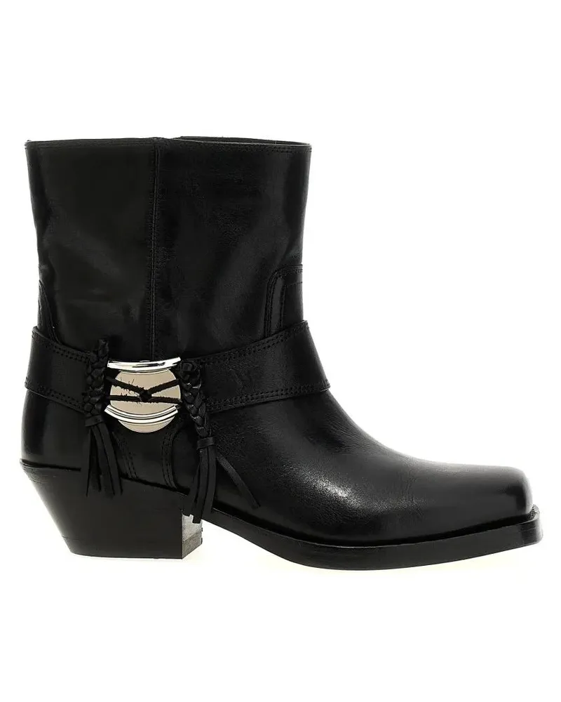 Isabel Marant Stiefel 'Akson Gaucho' Ankle Boots schwarz Schwarz