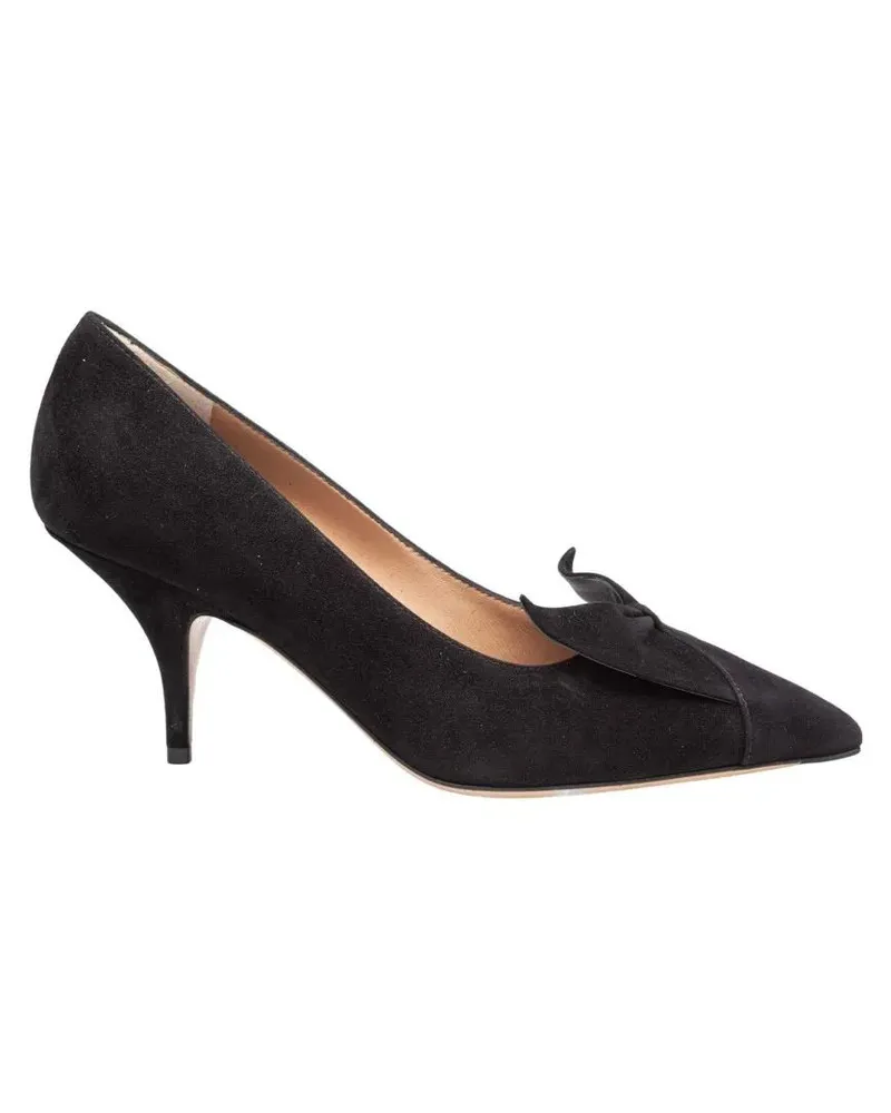 Ferragamo Hohe Schuhe Gwen 70 Pump In Black Suede schwarz Schwarz