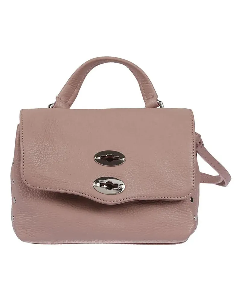 Zanellato Hobo Bags Structured Leather Shoulder Bag With Carrying Opti pink Rosa