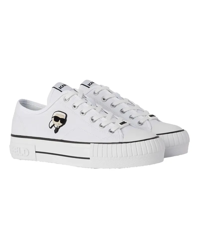 Karl Lagerfeld Low-Top Sneaker Kampus Max Nft Patch Lo Lace weiß Weiß