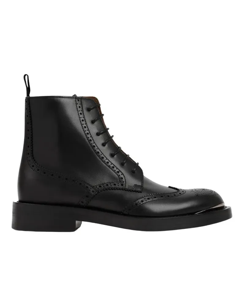 Dior Stiefel Black Leather Evidence Ankle Boots schwarz Schwarz