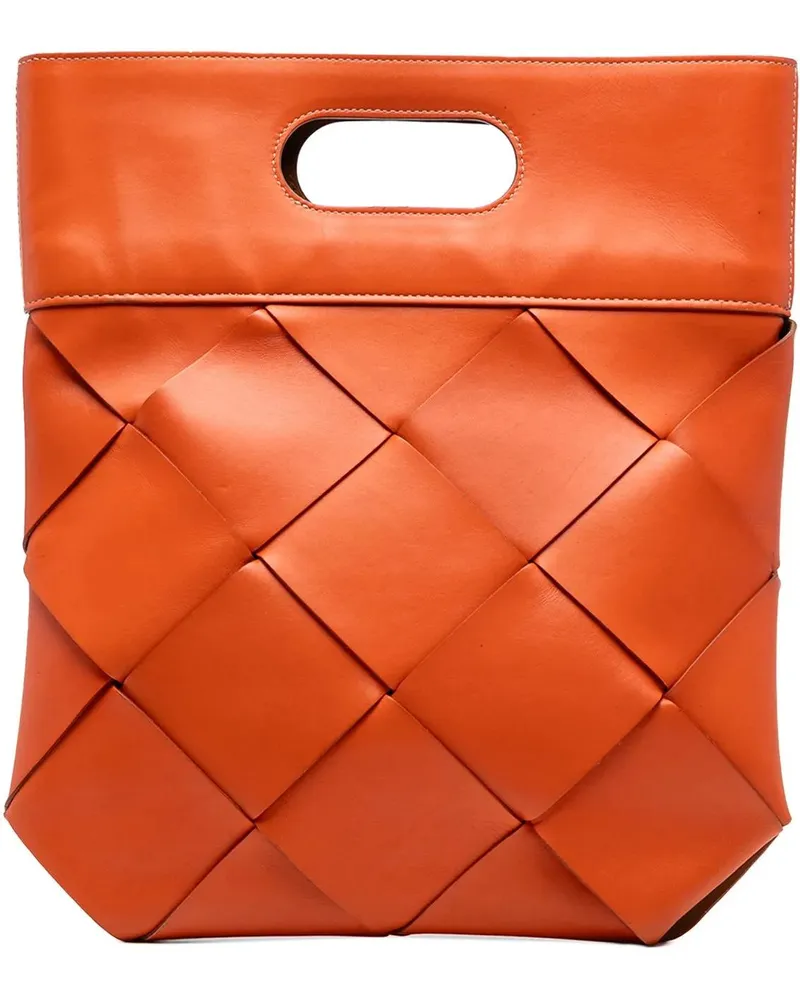 Bottega Veneta Shopper Small French Calfskin Slip Tote orange Orange