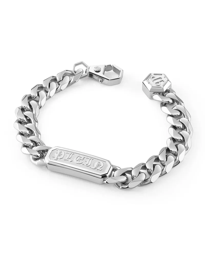Philipp Plein Armbänder Armband Gothic Tag silver Silber