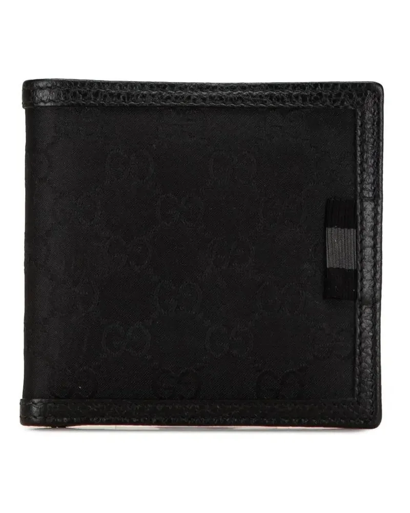 Gucci Portemonnaie GG Canvas Web Bifold Wallet schwarz Schwarz