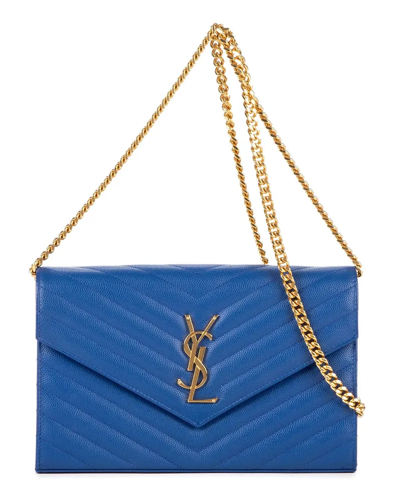 Saint Laurent Crossbody Bags Chain Wallet blau Blau