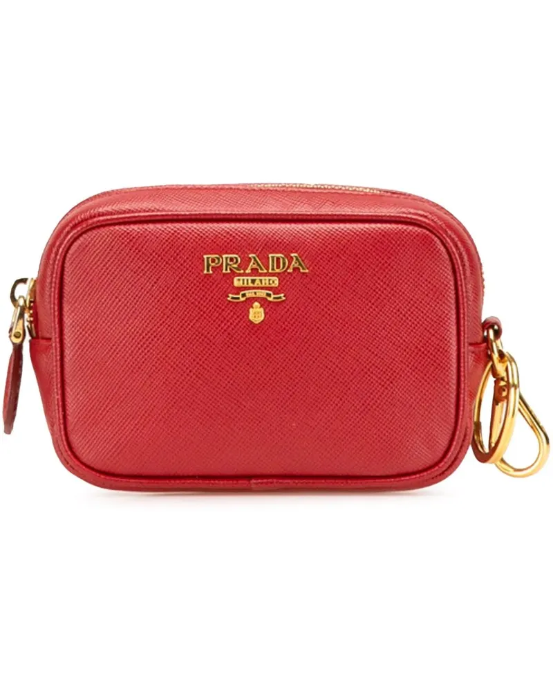 Prada Kosmetiktaschen Saffiano Pouch rot Rot