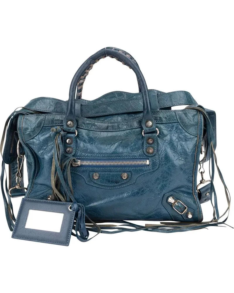 Balenciaga Crossbody Bags  Blue Leather Classic City Handbag blau Blau
