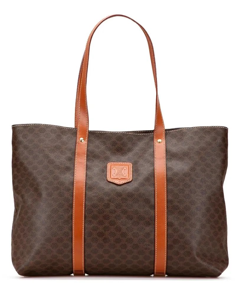 Celine Shopper Macadam Coated Canvas Tote braun Braun