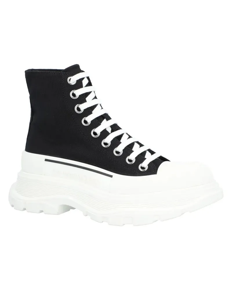 Alexander McQueen Stiefel Tread Slick Boots 'Black' weiß Weiß