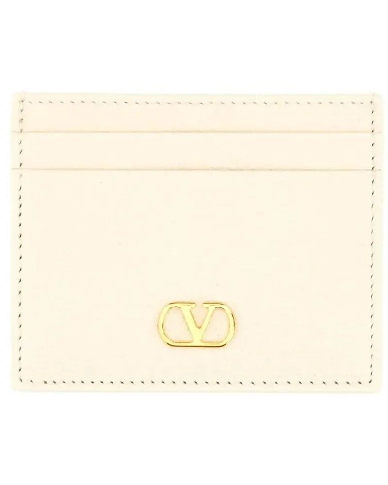 Valentino Garavani Portemonnaie "Vlogo Signature" Card Holder beige Beige