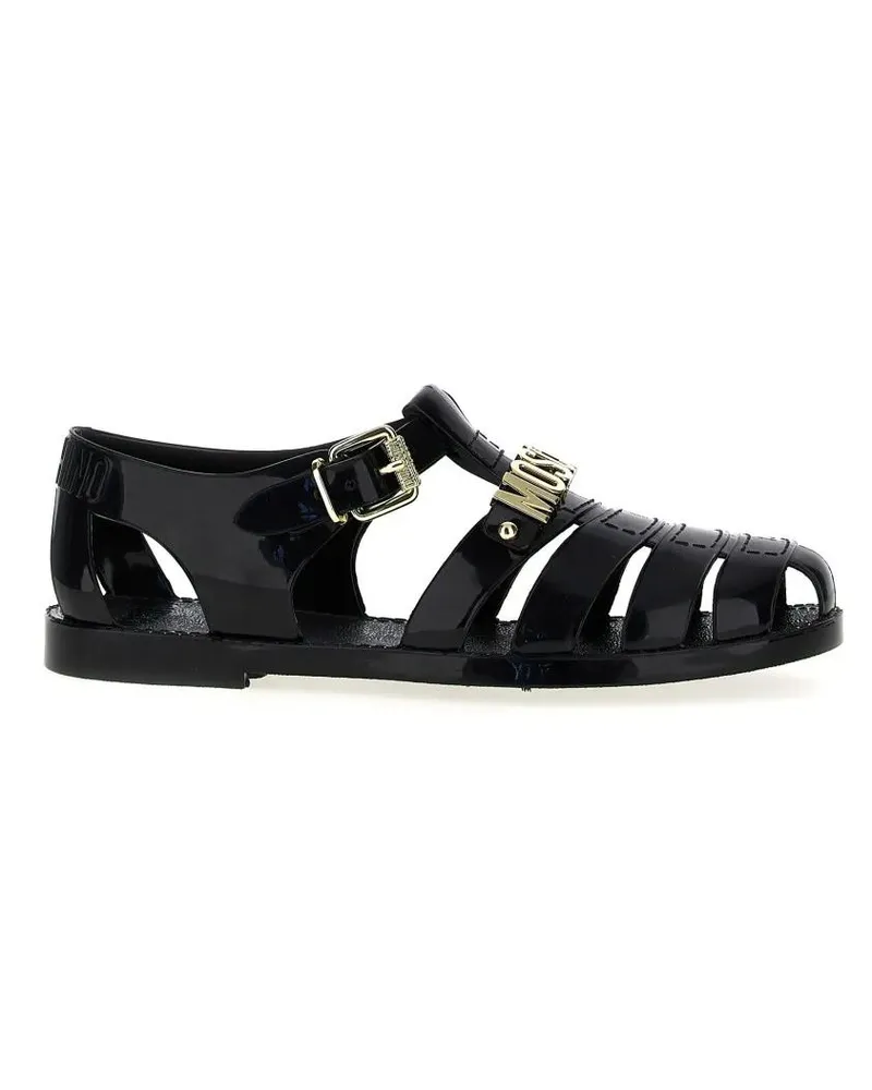 Moschino Loafer 'Jelly' Sandals schwarz Schwarz