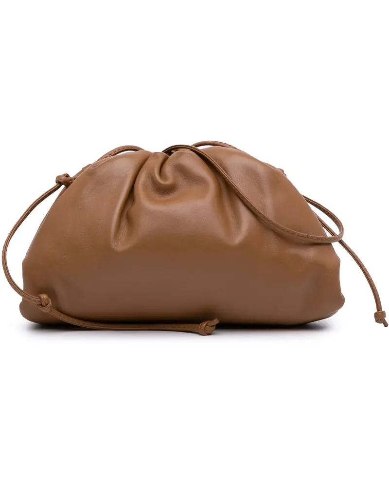 Bottega Veneta Hobo Bags 2012-2024 Lambskin The Mini Pouch braun Braun