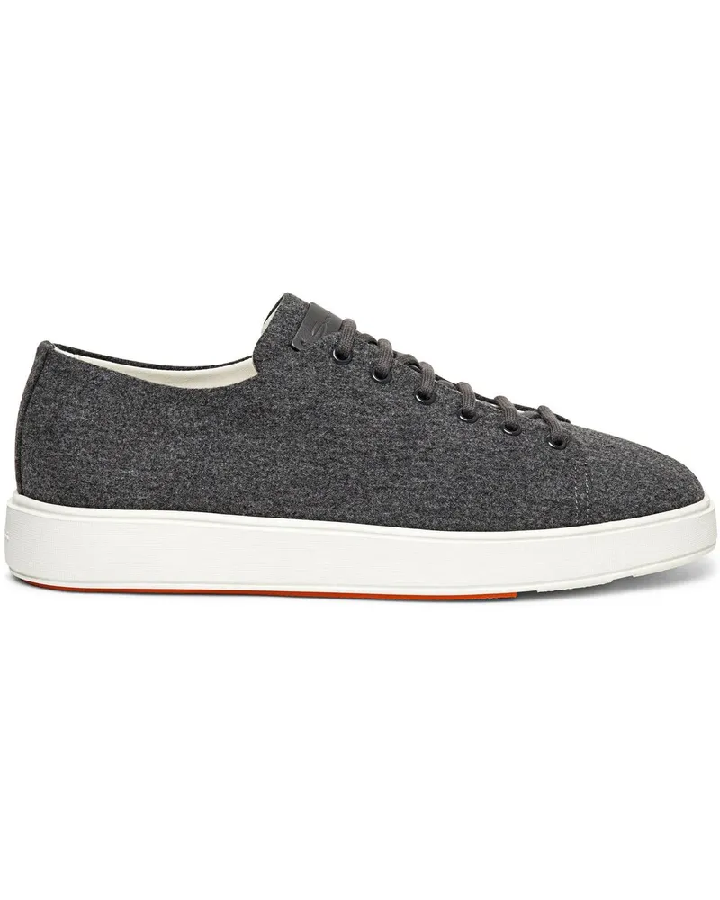 Santoni Low-Top Sneaker Men?s wool sneaker weiß Weiß