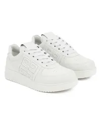 Givenchy Sneakers White Leather G4 Basket Sneakers Beige