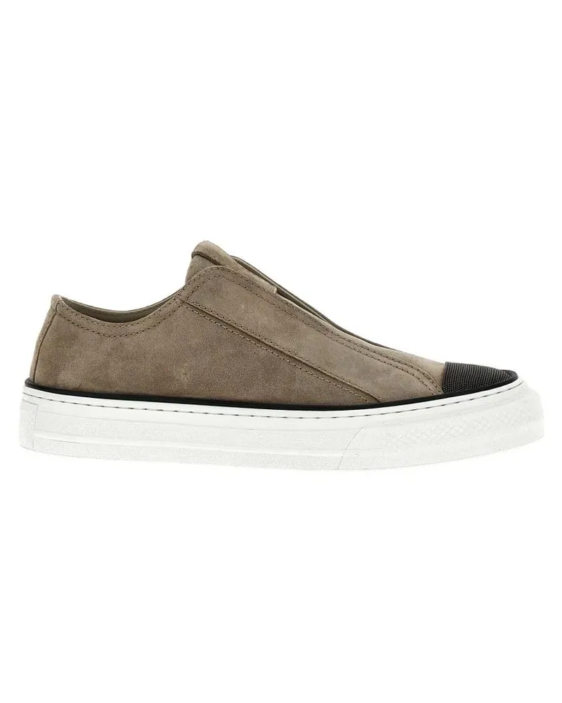 Brunello Cucinelli Low-Top Sneaker 'Precious Toe' Sneakers beige Beige