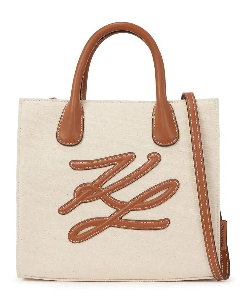 Karl Lagerfeld Shopper K/AUTOGRAPH QUADRATISCHER SHOPPER beige Beige