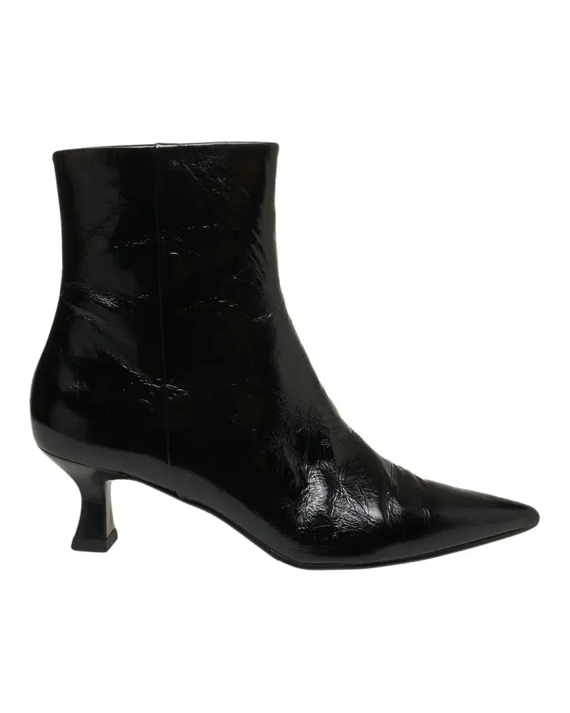 Billi Bi Stiefel Pointed Toe Ankle Boots With Sculptural Block Heel schwarz Schwarz