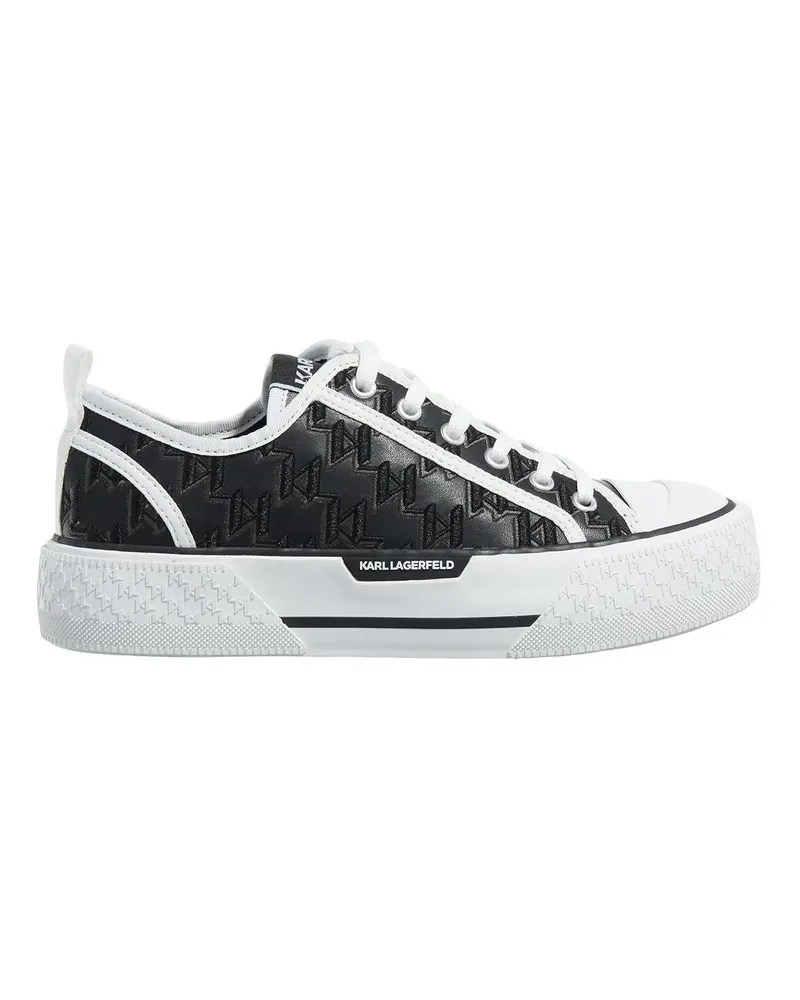 Karl Lagerfeld Low-Top Sneaker Kampus Max Iii M'Gram Embro Lo schwarz Schwarz