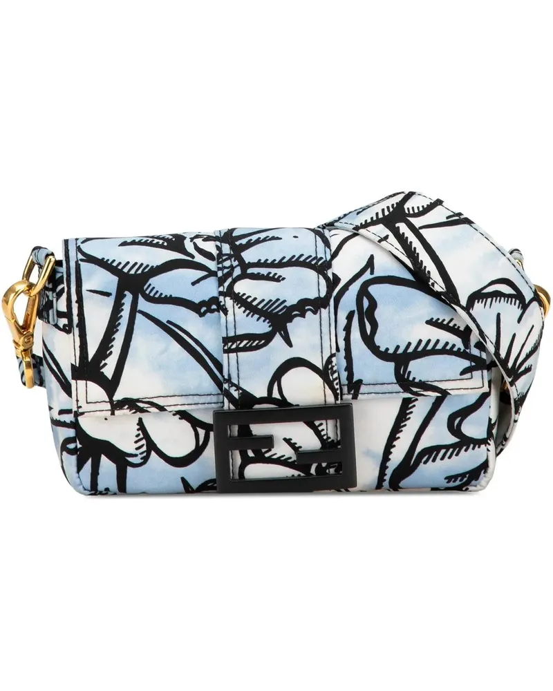 Fendi Hobo Bags 2010-2024 Joshua Vides Mini Nylon Convertible Bagu blau Blau