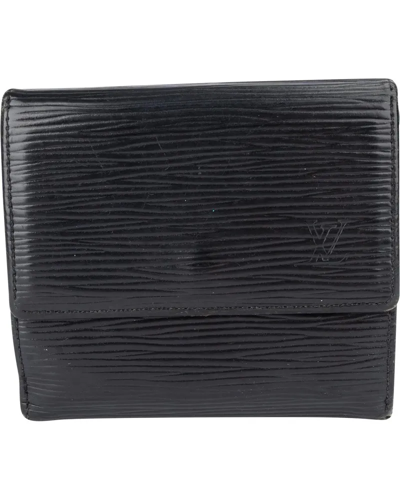 Louis Vuitton Portemonnaie  Noir Epi Leather Elise Wallet schwarz Schwarz