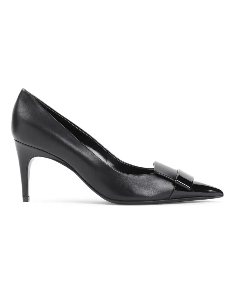 Sergio Rossi Pumps & High Heels Black Nappa Leather 75 Pump Schwarz