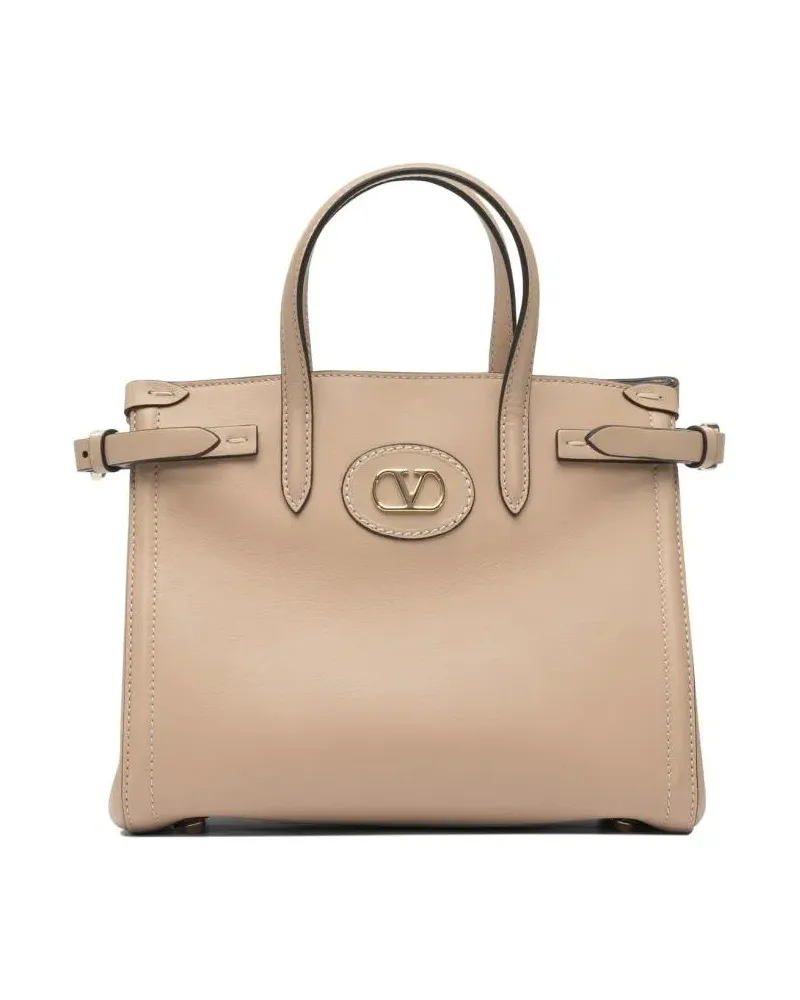 Valentino Garavani Hobo Bags Structured Shoulder Bag With Dual Handles beige Beige