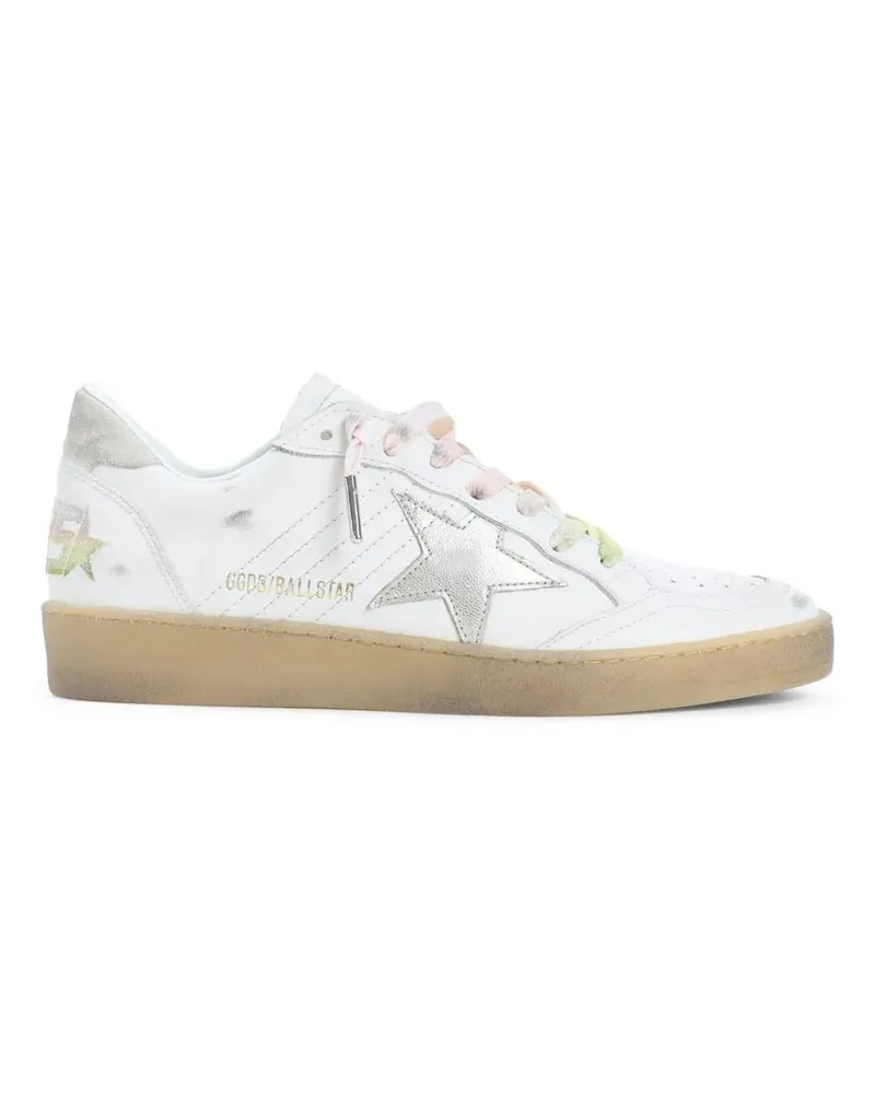 Golden Goose Low-Top Sneaker Ballstar White Cow Leather Sneakers weiß Weiß