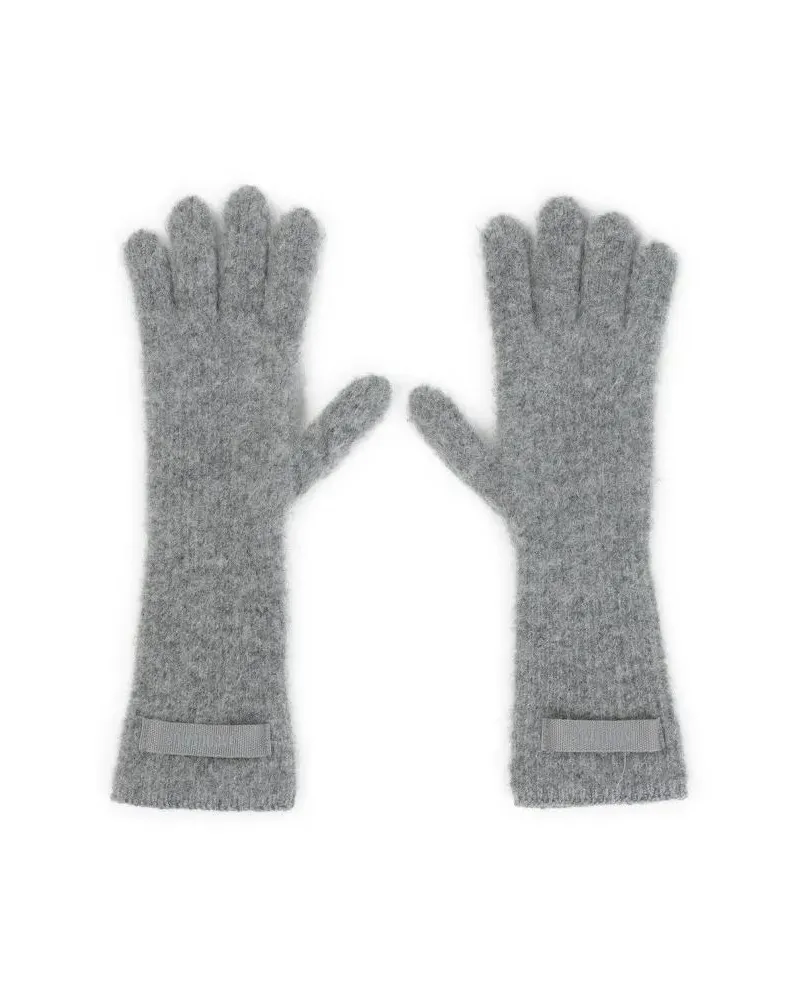 Jacquemus Handschuhe Les Grosgrain Grey Alpaca Gloves grau Grau