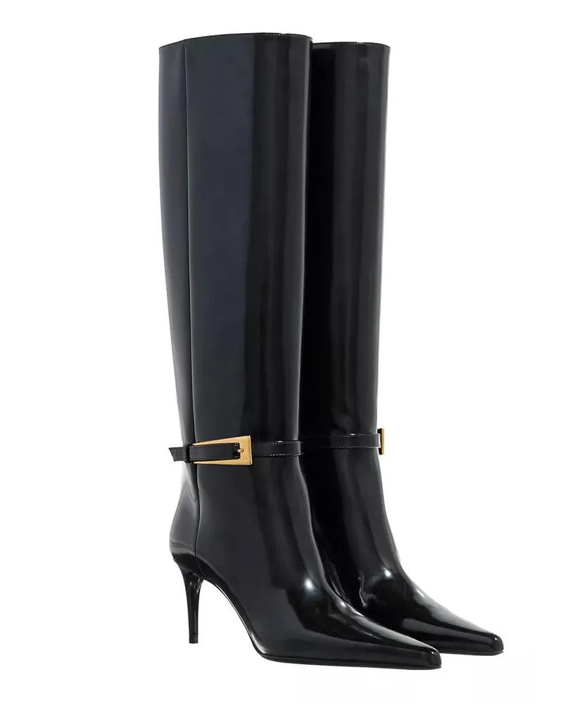 Saint Laurent Stiefel & Boots Lee Boots schwarz Schwarz