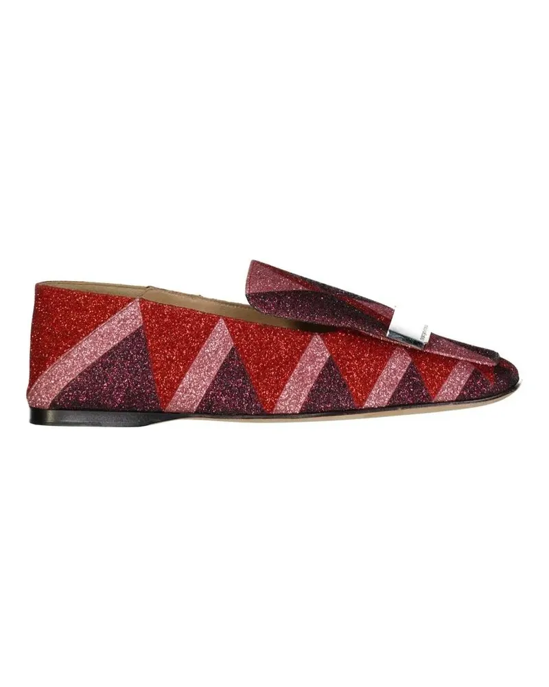 Sergio Rossi Glitter Loafers With Sophisticated Design And Luxu bunt Bunt