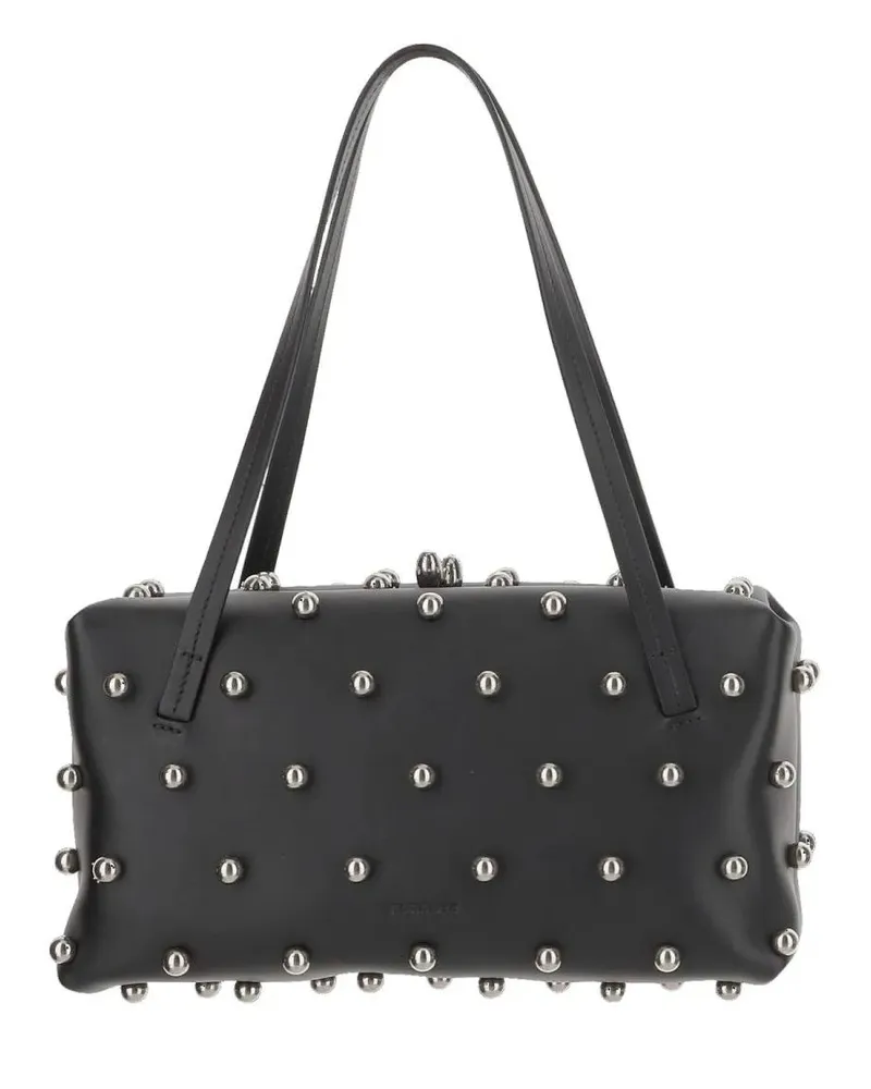 Jil Sander Hobo Bags Goji Pillow Leather Shoulder Bag schwarz Schwarz