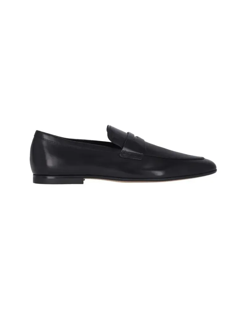 TOD'S Loafer Pointed Toe Slip-On Loafers With Cut-Out Detail schwarz Schwarz