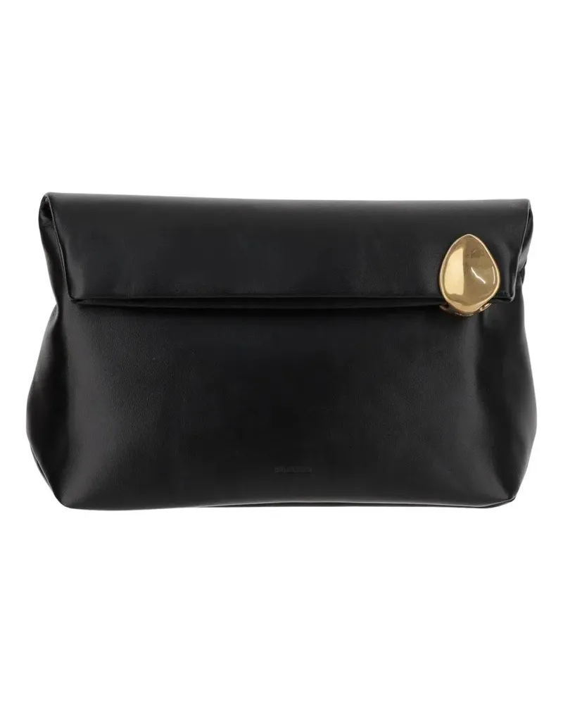 Jil Sander Clutches Jewel Zipper Clutch Bag schwarz Schwarz