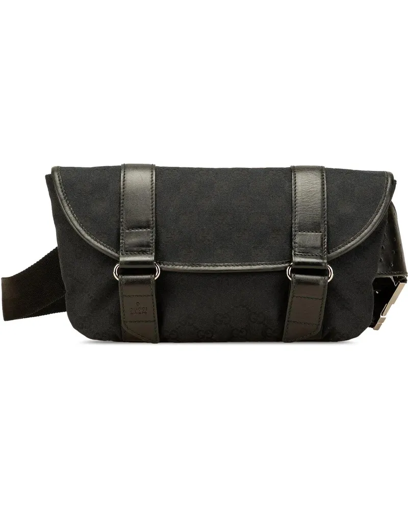 Gucci Bauchtaschen 2000-2015 GG Canvas Belt Bag schwarz Schwarz