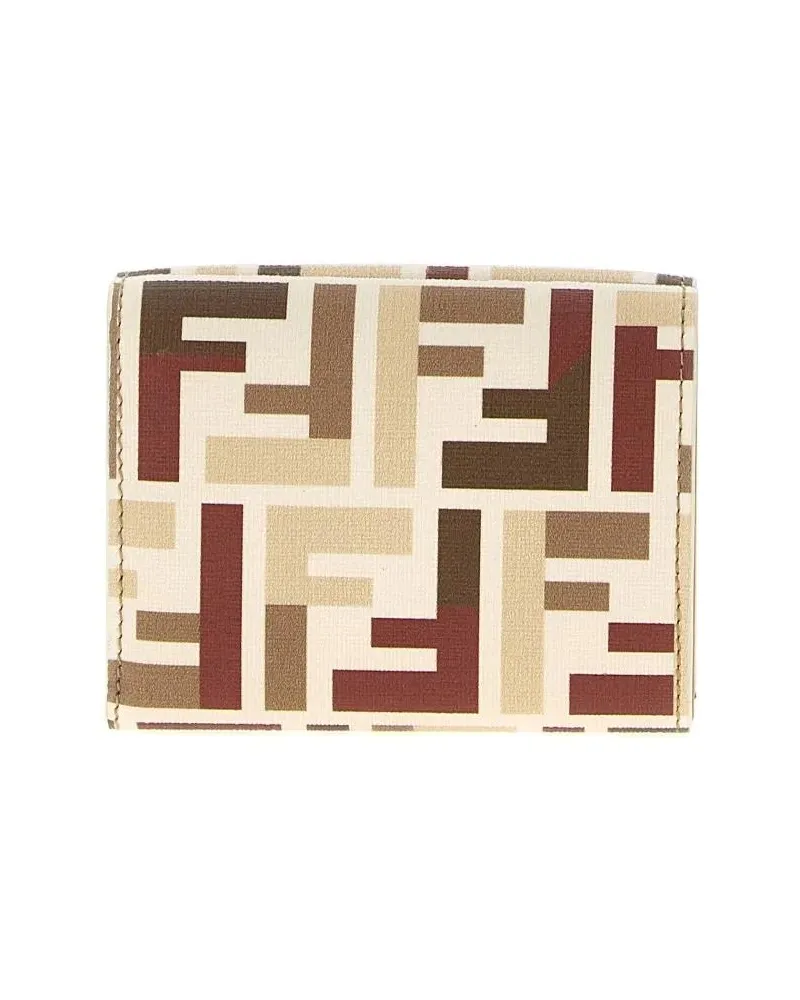 Fendi Portemonnaie 'Trifold' Mini Wallet weiß Weiß