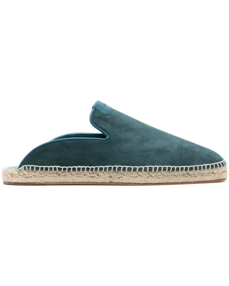 Lanvin Espadrilles Flat Shoes Petrol Blue blau Blau