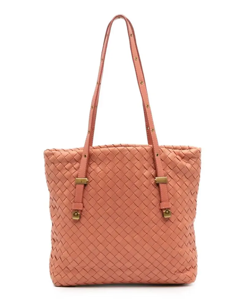 Bottega Veneta Shopper Mini Nappa Intrecciato Shopper Tote rosa Gold